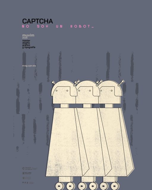 Te esperamos el próximo 18 de junio en el @muvim.es para inaugurar «CAPTCHA. No soy un robot», la nueva exposición sobre experimentación tipográfica del Máster en Diseño Gráfico y Tipografía #mag.

@bego.jorda es la artista que ha diseñado esta preciosa serie de 12 carteles. ¡Qué honor!